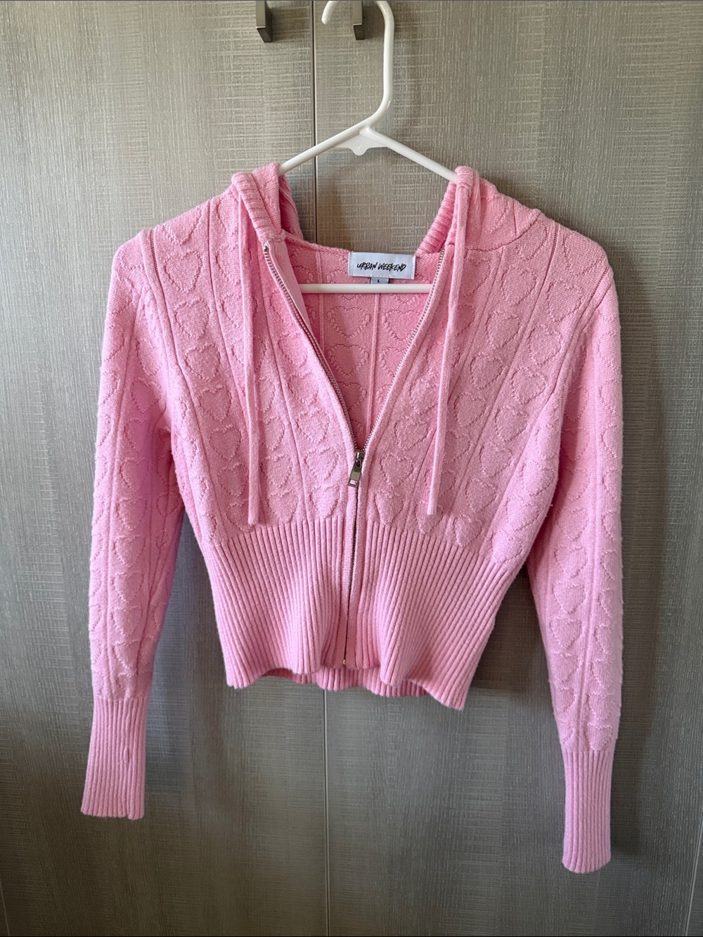 Wildfox Pink Hooded Zip Cardigan for Kids